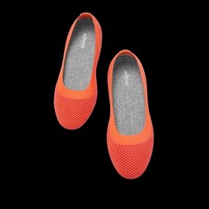 Allbirds Tree Breezer Ballet Flats In Buoyant Orange
